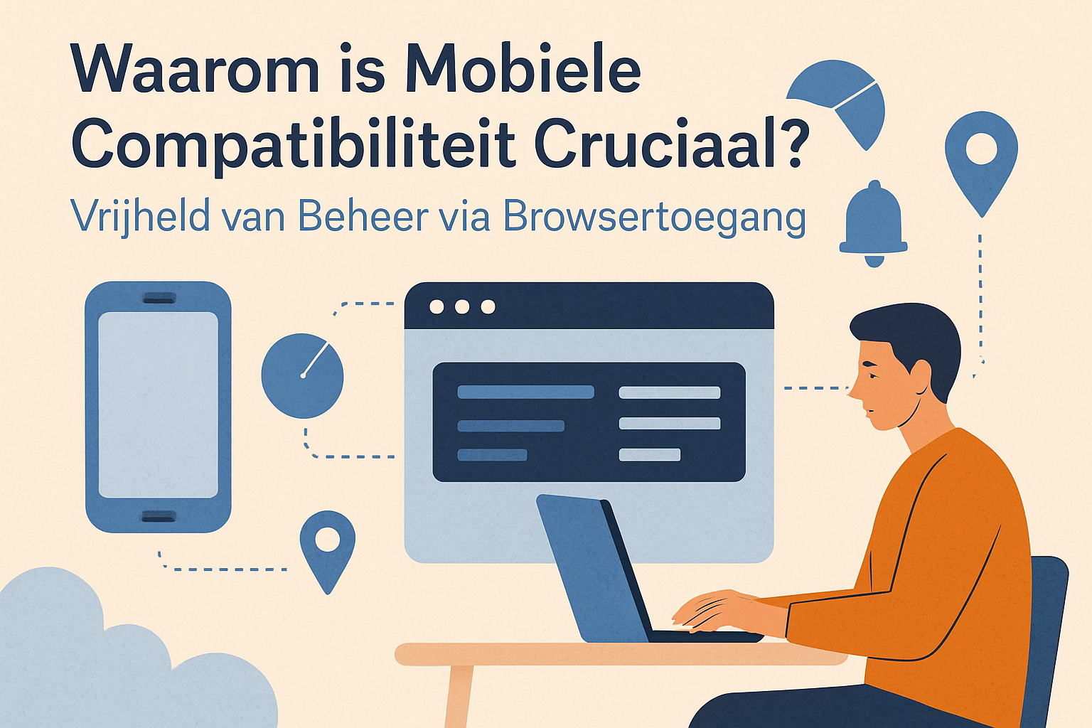 Waarom is Mobiele Compatibiliteit Cruciaal? Vrijheid van Beheer via Browsertoegang